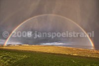Ameland foto Jan Spoelstra  regenboog